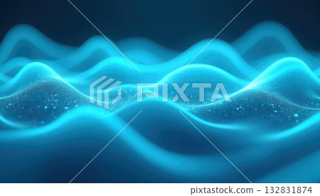 Vivid Neon Cubes Forming a Futuristic Abstract Geometry Tunnel 132831874