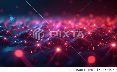 Abstract Neon Harmony Illuminating the Depth of Darkness Abstract Neon Harmony Illuminating the Depth of Darkness 132832197