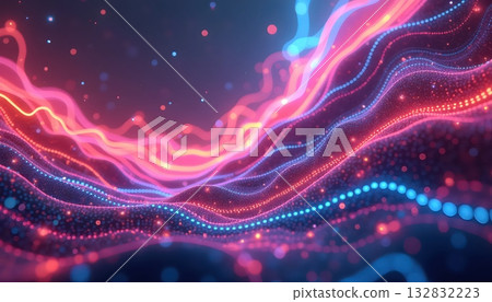 The Neon Spiral Representing the Future of Artistic Expression 132832223