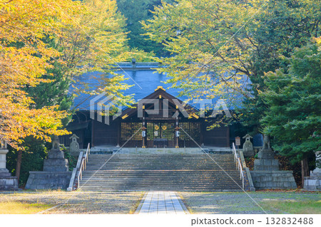 秋季的岩手護國神社,岩手縣盛岡市 秋季的岩手護國神社,岩手縣盛岡市 132832488