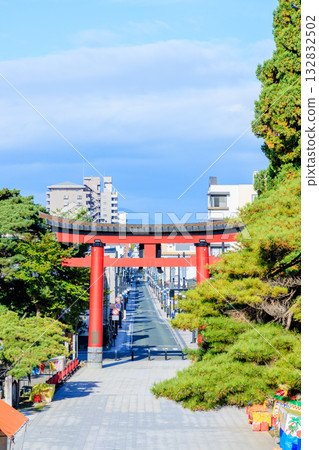 Autumn at Morioka Hachimangu Shrine, Morioka City, Iwate Prefecture 132832502