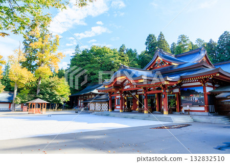 岩手縣盛岡市盛岡八幡宮的秋景 岩手縣盛岡市盛岡八幡宮的秋景 132832510