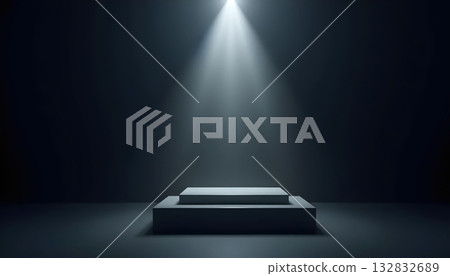 Minimal Cinematic Setup with Balanced Light and Black Geometry Minimal Cinematic Setup with Balanced Light and Black Geometry 132832689