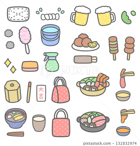 趣味新年插畫集 132832974