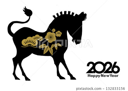2026年新年賀卡 2026年新年賀卡 132833156