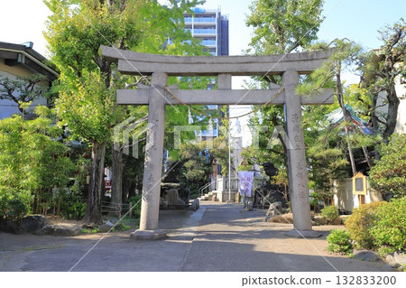 足立區千住河原町河原稻荷神社鳥居 足立區千住河原町河原稻荷神社鳥居 132833200