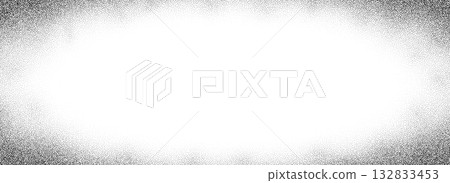 Stippled sand grain gradient texture. Fading sprayed dot frame background. Grunge dotted noise pattern wallpaper. Radial zoom effect border overlay. Vector vignette grainy halfton patern backdrop Stippled sand grain gradient texture. Fading sprayed dot frame background. Grunge dotted noise pattern wallpaper. Radial zoom effect border overlay. Vector vignette grainy halfton patern backdrop 132833453