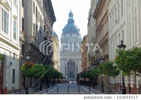 Hungary, St. Stephen's Basilica and cityscape in the early morning. Photo taken on September 5, 2010. Hungary, St. Stephen's Basilica and cityscape in the early morning. Photo taken on September 5, 2010. 132833517
