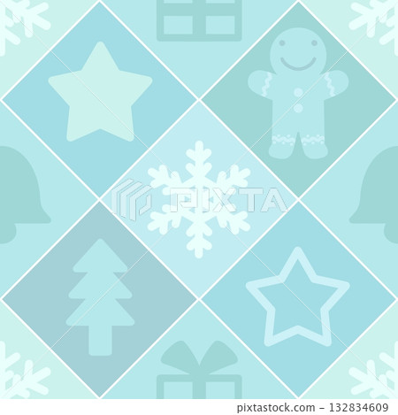 冬季無縫圖案 B 132834609