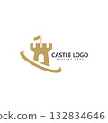 castle logo icon vector illustration 132834646