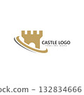 castle logo icon vector illustration 132834666