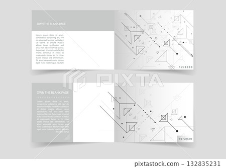 Minimalism monochrome technology pattern. Abstract vector background Minimalism monochrome technology pattern. Abstract vector background 132835231