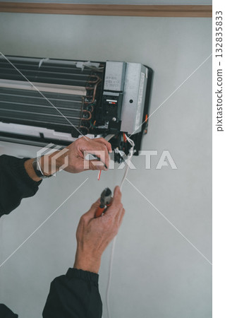 air conditioning, cable, wire 132835833