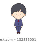 Icon / Salaryman / Different facial expressions - Smiling 132836001
