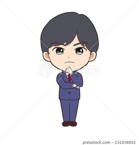 Icon / Salaryman / Different Expressions - Question 132836002
