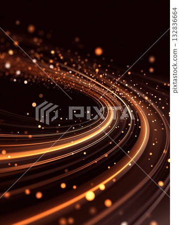 黑金漸層流體曲線光影背景 132836664