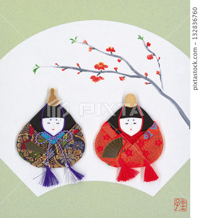 Hinamatsuri Hinamatsuri colored paper Hinamatsuri Hinamatsuri colored paper 132836760