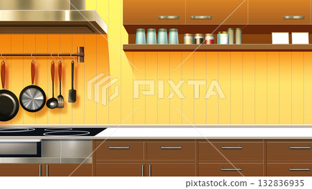 現代廚房 132836935