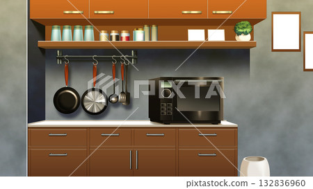 現代廚房 132836960