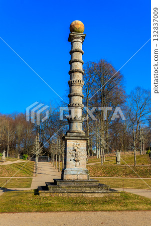 Valley of the Norsemen at the palace gardens of Fredensborg palace in Denmark 132837009