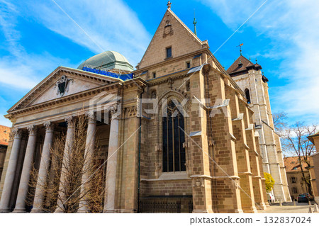 St. Peter's Cathedral in Geneva, Switzerland 132837024