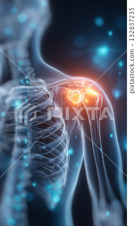 Human body image: Shoulder pain 132837235