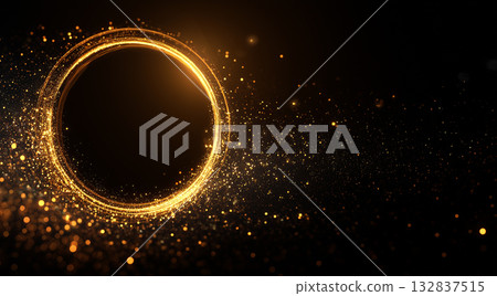 Luxury gold glitter circle (for events, anniversaries, business awards, entertainment, and videos) Luxury gold glitter circle (for events, anniversaries, business awards, entertainment, and videos) 132837515