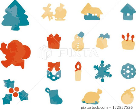 水彩風格紋理聖誕插畫:裝飾、點綴、聖誕老人、蛋糕、禮物、設計素材 水彩風格紋理聖誕插畫:裝飾、點綴、聖誕老人、蛋糕、禮物、設計素材 132837526