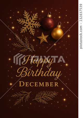 December Birthday Cards December Birthday Cards 132837539