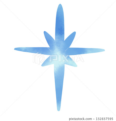 Simple and cute watercolor star illustration Simple and cute watercolor star illustration 132837595