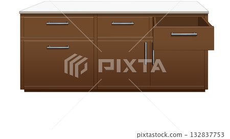 Brown shelf Brown shelf 132837753