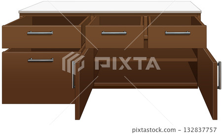 棕色架子 棕色架子 132837757