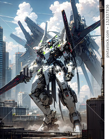 巨型機器人插圖 巨型機器人插圖 132837836