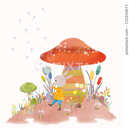 Cute rabbit 132838071