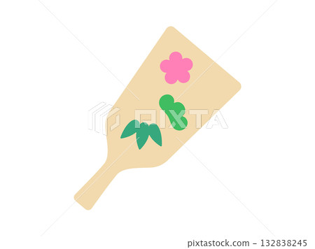 Illustration of a battledore icon 132838245