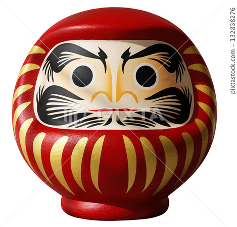 日本傳統工藝品「達摩」鏤空背景透明 132838276