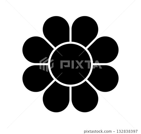 Flower diagram with 8 petals. Flower with eight leaves flat shape icon. Infographic circle diagram. Pie chart. Round wheel chart. Vector illustration isolated on white background Flower diagram with 8 petals. Flower with eight leaves flat shape icon. Infographic circle diagram. Pie chart. Round wheel chart. Vector illustration isolated on white background 132838397