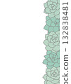Succulent plant frame vertical right side 132838481