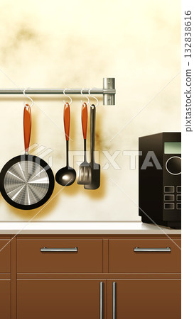 現代廚房 132838616