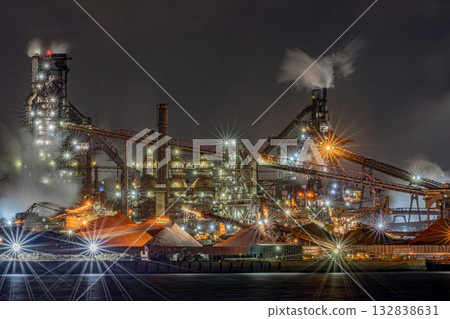 煉鋼廠夜景 煉鋼廠夜景 132838631