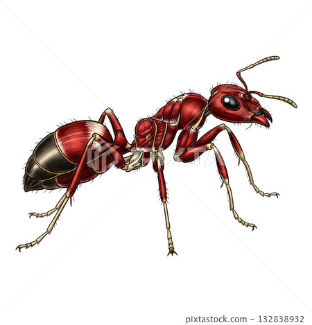 Ant anatomy. illustration design. 132838932
