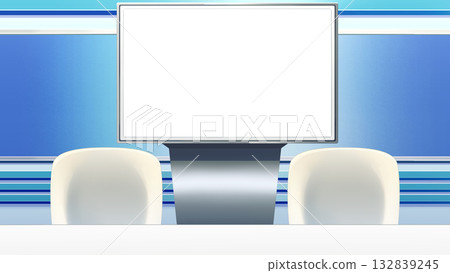 News program studio News program studio 132839245
