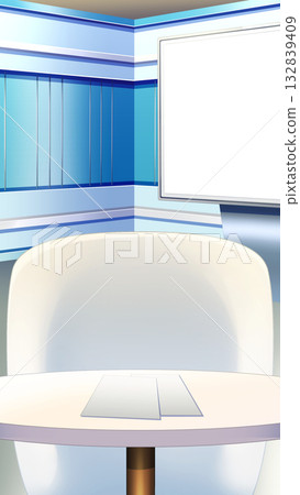 News program studio News program studio 132839409