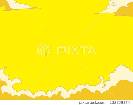 Japanese style New Year's card material 132839874