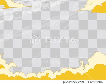 Japanese style New Year's card material 132839902