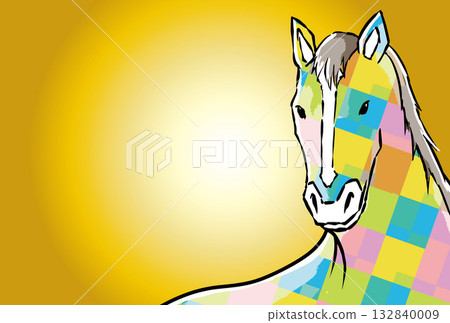 Japanese style New Year's card material 132840009