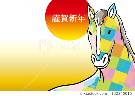 日式新年賀卡材料 132840010