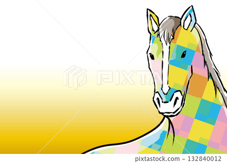 日式新年賀卡材料 132840012