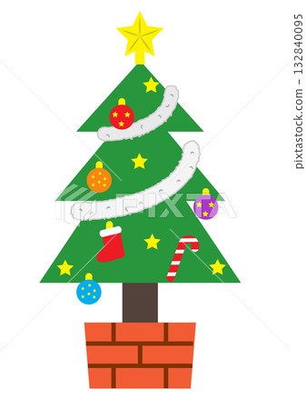 Christmas tree illustration Christmas tree illustration 132840095