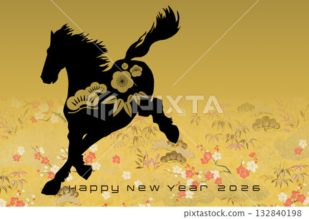 2026年新年賀卡 2026年新年賀卡 132840198